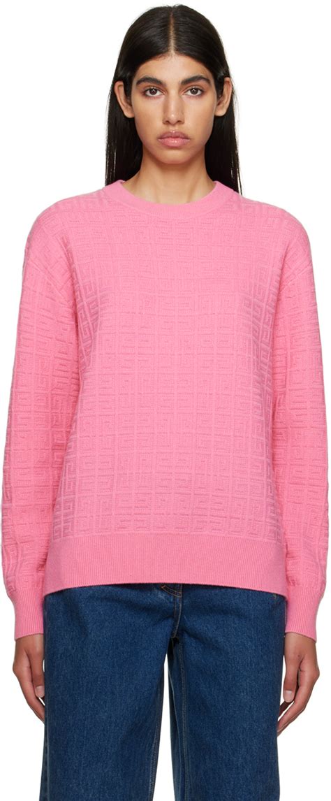 givenchy fearless pink sweater|givenchy sweater price.